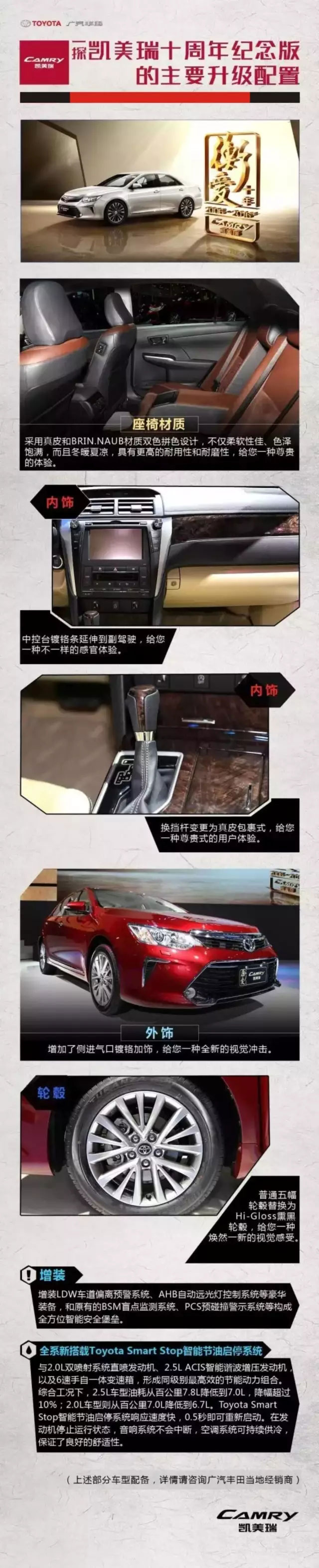 全新凱美瑞十周年紀(jì)念版榮耀上市,現(xiàn)接受預(yù)定！