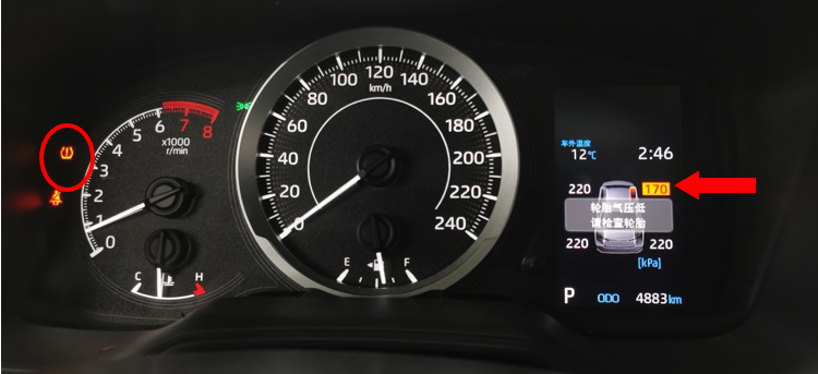 胎壓警告燈突然點(diǎn)亮，怎么辦？